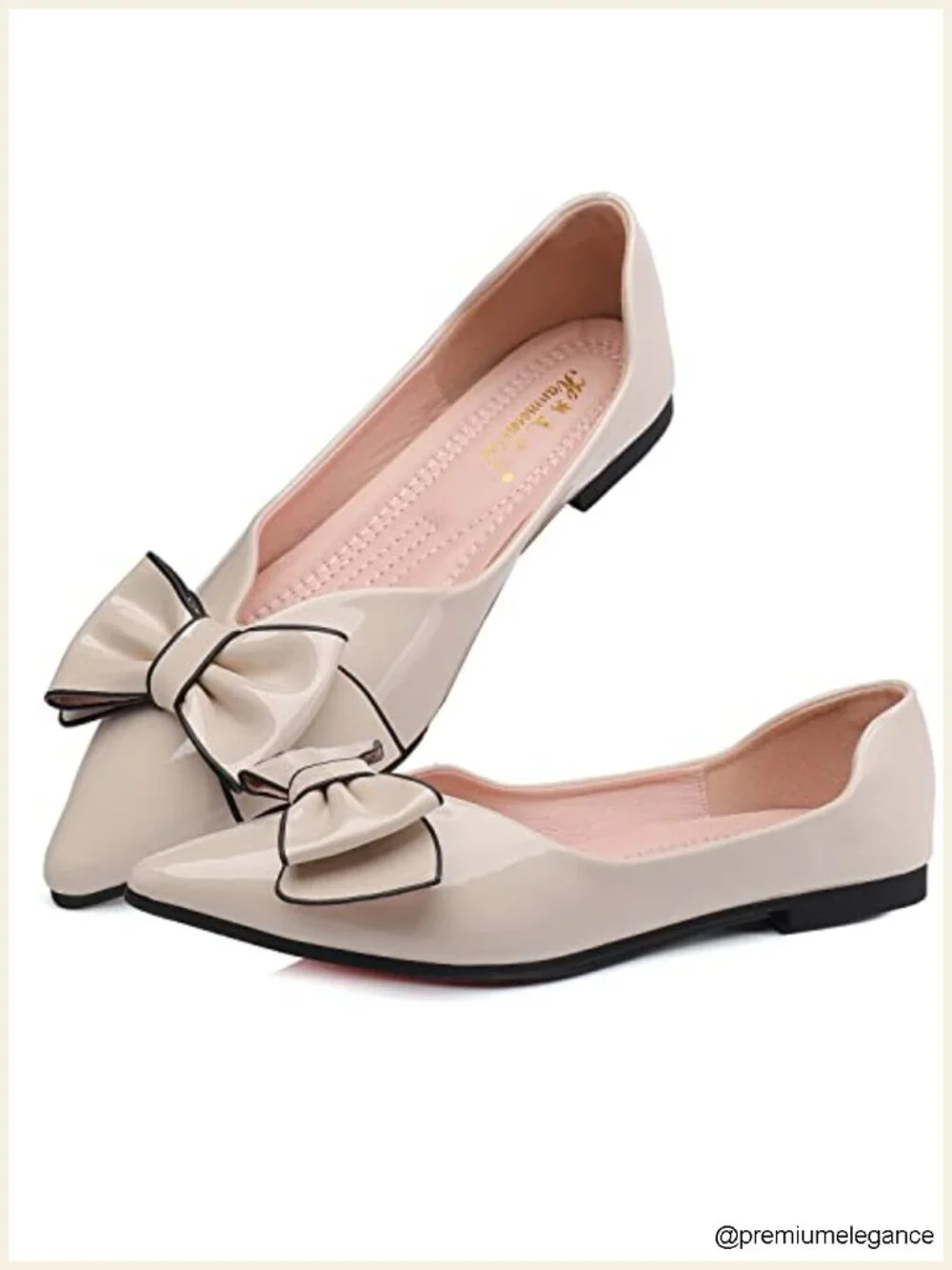 Women's Pointed Toe Ballet Flats Slip-On Dress Shoes